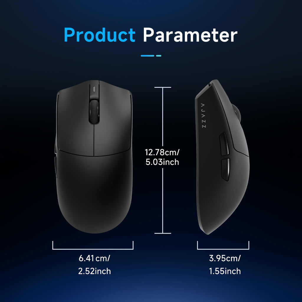 AJAZZ AJ139P V3 MAX Tri-mode Gaming Mouse 32K Flagship Performance, Ultra-fast Response | Excellent Choice for Both Office And Gaming, Charge Anytime, Say Goodbye to Wires | AJAZZ AJ139P V3 MAX Redefines The Wireless Experience