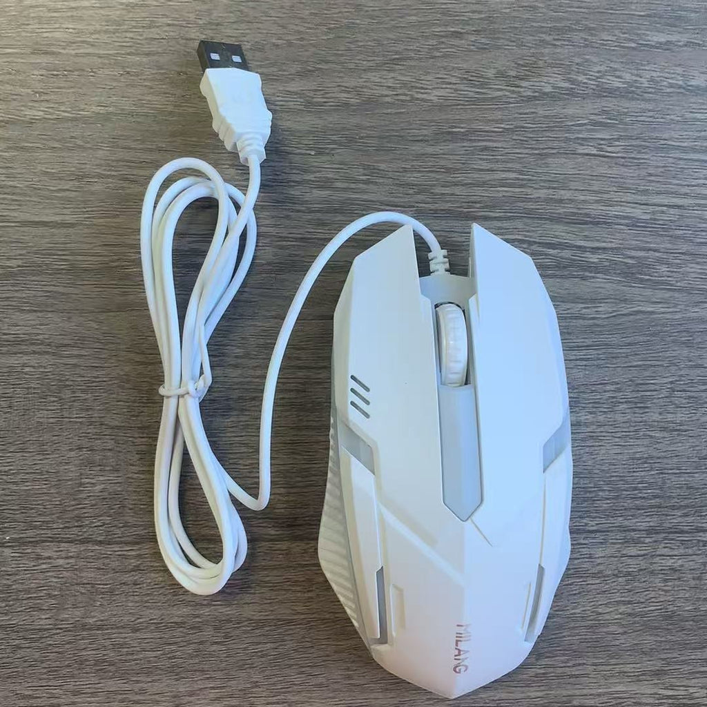 1pc Multi-Color Optional USB Desktop Computer Laptop Seven-Color Illuminated Mouse, Electronic Competition Office Gaming USB Wired Mouse, Battery Not Included, USB Plug-in Use