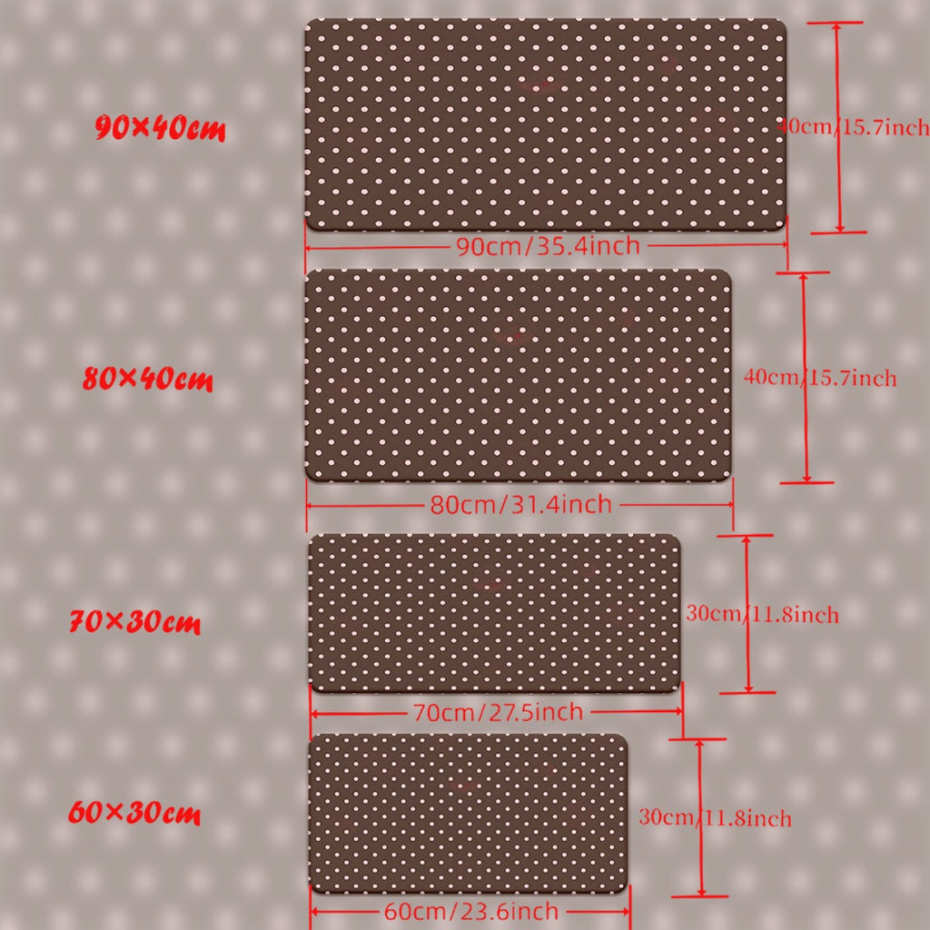 1pc of Brown Polka Dot Desk Pad Suitable for Gaming And Office Decoration, Featuring a Non-Slip Rubber Base, Extra-Large Size for Computer Use, Versatile Mouse Pad for Office Settings, Large XXL Mouse Pad
