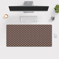 1pc of Brown Polka Dot Desk Pad Suitable for Gaming And Office Decoration, Featuring a Non-Slip Rubber Base, Extra-Large Size for Computer Use, Versatile Mouse Pad for Office Settings, Large XXL Mouse Pad