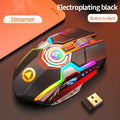 Silent Wireless Mouse YINDIAO Rechargeable Wireless Mouse | Silent Click, Ambidextrous, Animal Print, Optical Movement Detection, USB Charging, for Office and Gaming Desktop Computers, Notebook Mouse