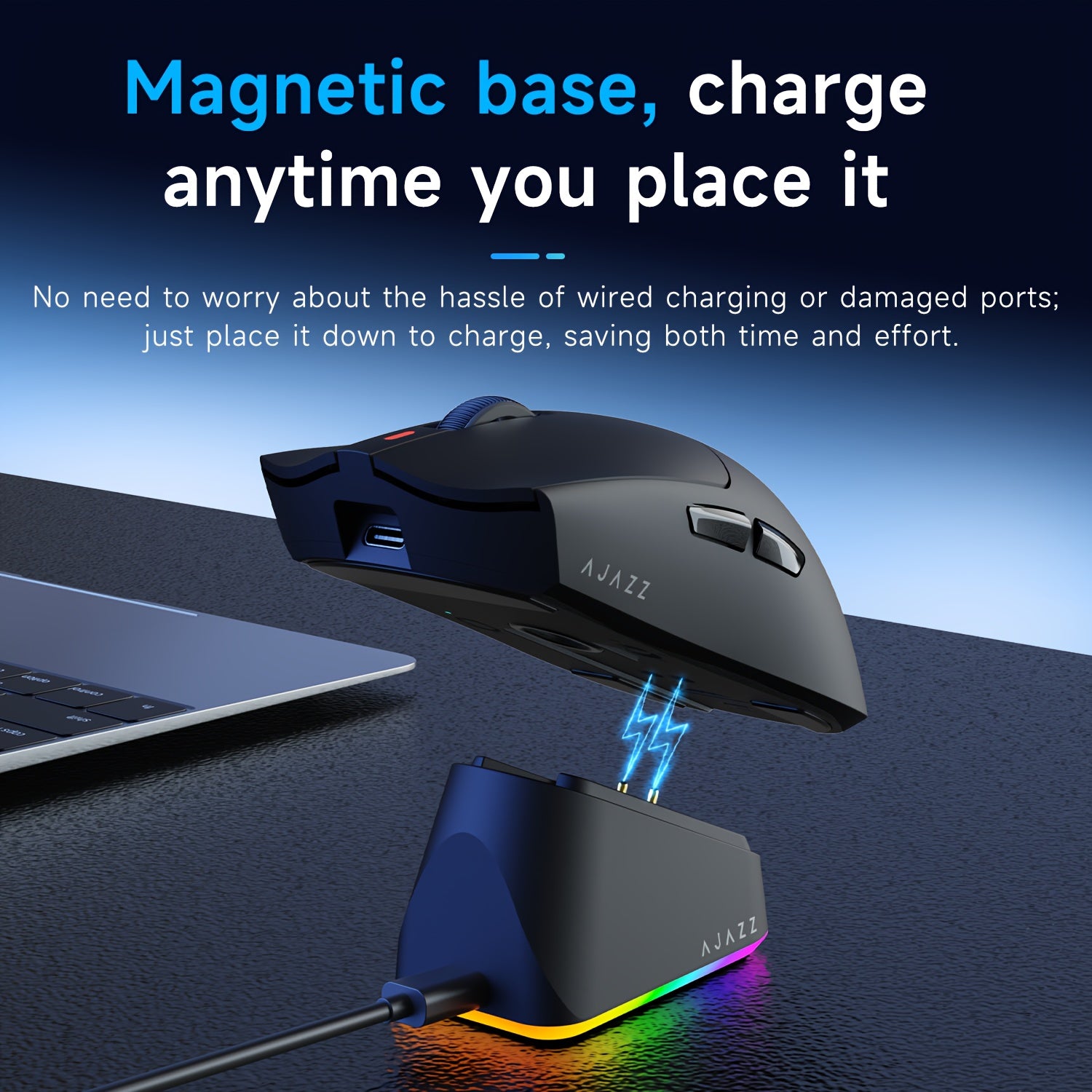 AJAZZ AJ139P V3 MAX Tri-mode Gaming Mouse 32K Flagship Performance, Ultra-fast Response | Excellent Choice for Both Office And Gaming, Charge Anytime, Say Goodbye to Wires | AJAZZ AJ139P V3 MAX Redefines The Wireless Experience