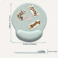 1pc a Mouse Pad Featuring a Small Dog Swimming Design, Designed Ergonomically with Wrist Support, a Non-Slip Base, And Comfort for Typing, Ideal for Both Gaming And Office Environments